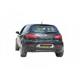 Stainless steel rear silencer left/right Alfa Romeo 147 1.6 16V (77/88KW) - 2.0 16V (110KW) - 2.0 SELESPEED 2000-10/2004