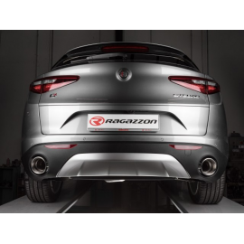 Embout d'échappement Inox Alfa Romeo Stelvio 2.0 Turbo Q4 (206kW) 2017 - Aujourd'hui