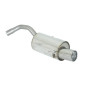 Posteriore inox con terminale Alfa romeo 147 1.9JTD (85/103/110KW) - 1.9JTDM (88/110KW) 11/2004 - 10/2006