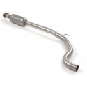 Stainless steel centre silencer - Oversized exhaust pipe diameter 60 mm ABARTH 1.4 TJET (114KW) 10/2007 - Today