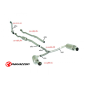 Tube de raccordement en Y en inox MINI COOPER S 1.6 (128KW) 11/2007 - 2010