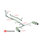 Tube de raccordement en Y en inox MINI COOPER S 1.6 (128KW) 11/2007 - 2010