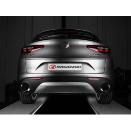 Embout d'échappement ronde Carbon Shot Alfa Romeo Stelvio 2.0 TURBO Q4 (147KW) 2017 - Aujourd'hui
