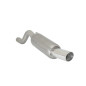 Stainless steel rear silencer with round Sport Line tail pipe 90 mm ABARTH 1.4 TJET (114KW) 10/2007 - Today