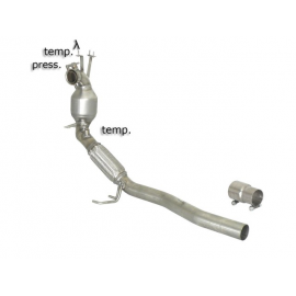 Tube suppression  catalyseur + tube remplacement filtre à particules Volkswagen Passat VI 1.6TDI (77KW) 2009 - 2010