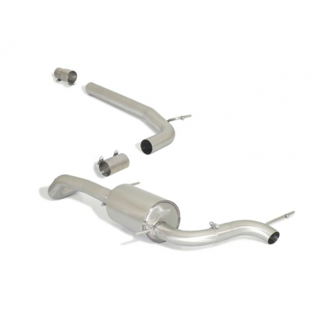 Silencieux intermédiaire inox + Silencieux arrière en inox Seat Ibiza(6P) SC 1.8TSI CUPRA (141KW) 2015 - 2017