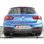 Silencieux arrière duplex BMW Série 1 F20 114D (70KW - N47) 2011 - Aujourd'hui en inox g/d avec sortie ronde 90 mm