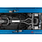 Tube antérieur en inox avec flexible Ford Mustang VI COUPÉ 5.0 V8 GT (310KW) Ø76MM 2015 - AUJOURD'HUI