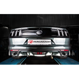 Tube intermédiaire en inox + Silencieux arrière Ford Mustang VI COUPÉ 5.0 V8 GT (310KW) Ø76MM 2015 - aujourd'hui