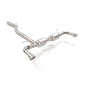 Posteriore inox sdoppiato con terminali rotondi Alfa Romeo Giulia 2.2TD Q4 (132KW) 2017 - 08/2018