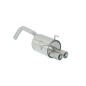 Silencieux arrière en inox 1 sortie Ovale 115mm FORD KA 1.2 (51KW) 01/2009 - 2015