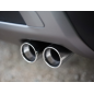 Echappement arrière duplex en inox 2 sorties rondes Fiat 500X 1.0GSE (88KW) 2018 - AUJOURD'HUI