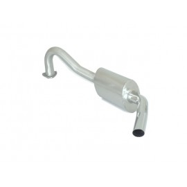 Stainless steel rear silencer Alfa Romeo Duetto Spider 1° SERIE - 1.3 Junior (89CV) 'OSSO DI SEPPIA' 1968-1969
